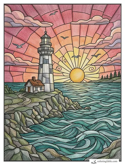 Colored example of this coloring page