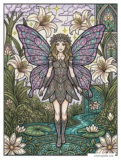 Colored example of this coloring page