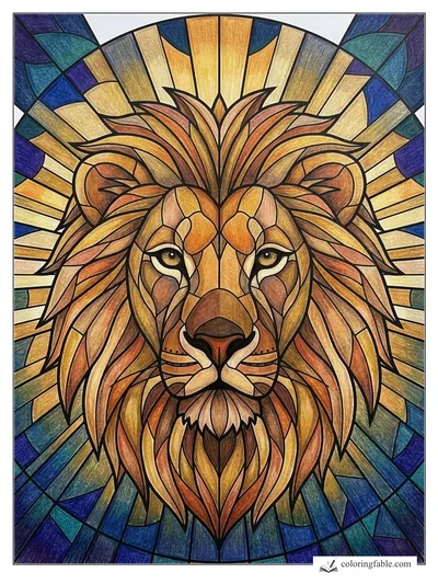 Colored example of this coloring page
