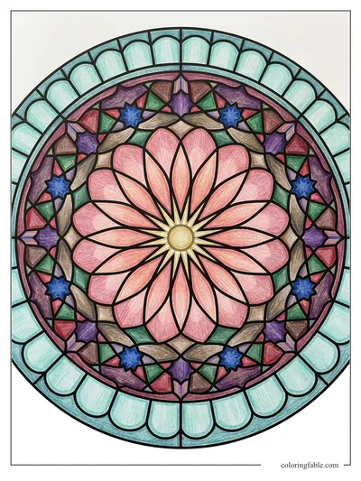 Colored example of this coloring page
