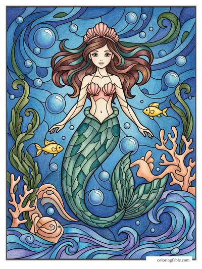 Colored example of this coloring page