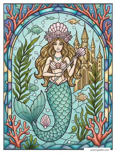 Colored example of this coloring page