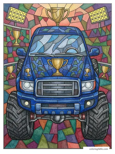 Colored example of this coloring page