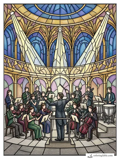 Colored example of this coloring page