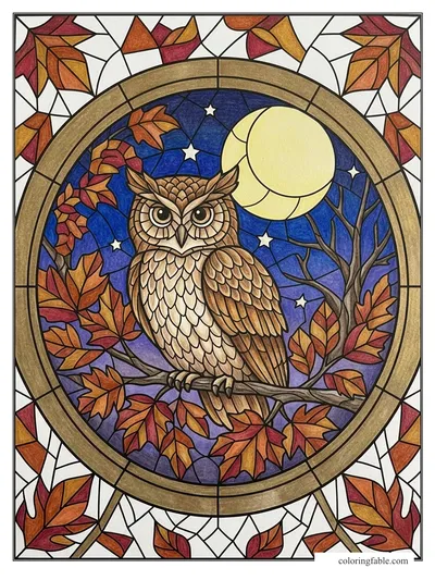Colored example of this coloring page
