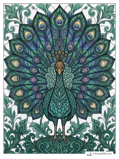 Colored example of this coloring page