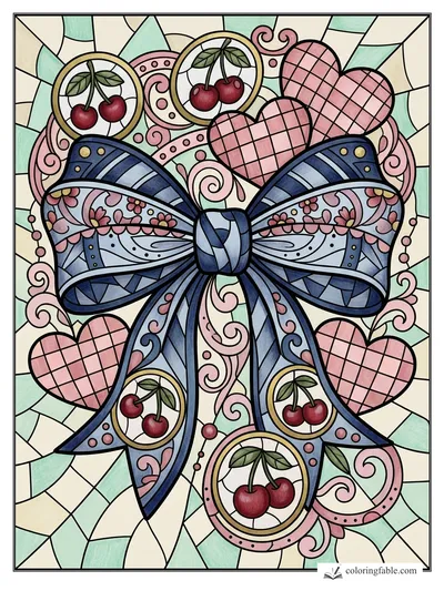 Colored example of this coloring page