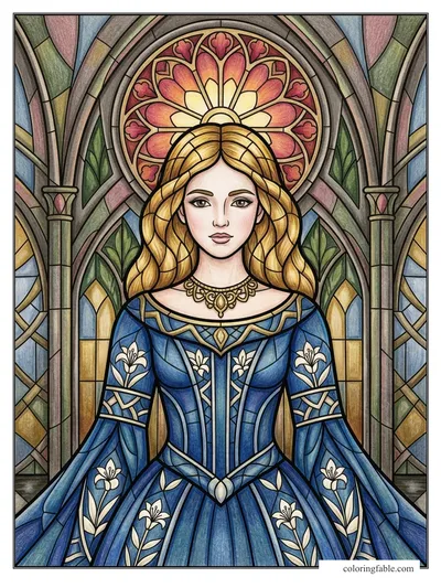 Colored example of this coloring page