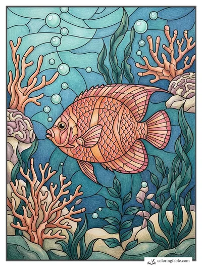 Colored example of this coloring page