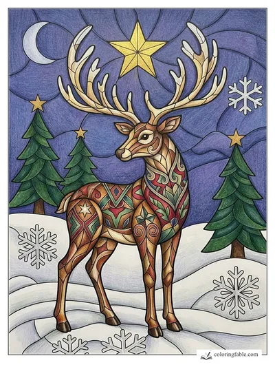 Colored example of this coloring page