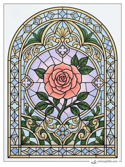 Colored example of this coloring page