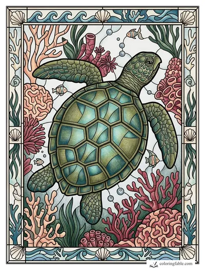 Colored example of this coloring page