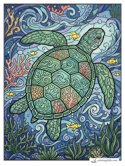 Colored example of this coloring page