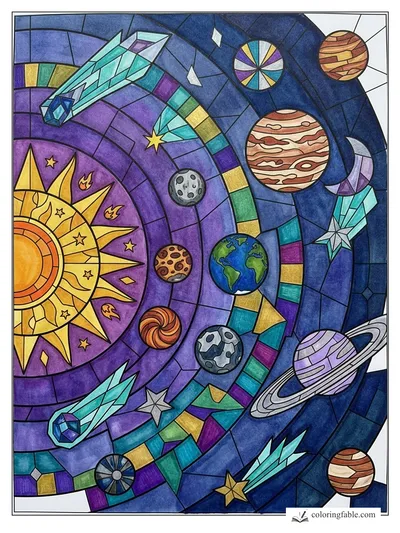 Colored example of this coloring page
