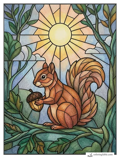 Colored example of this coloring page