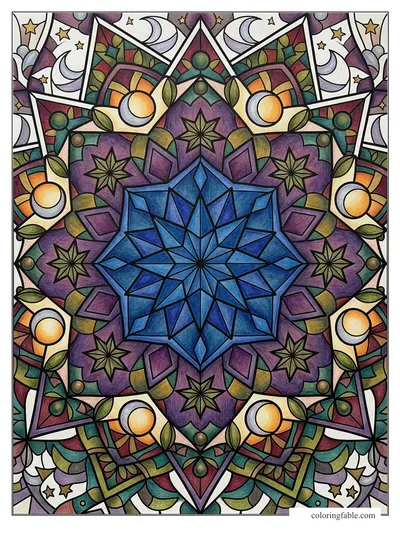 Colored example of this coloring page