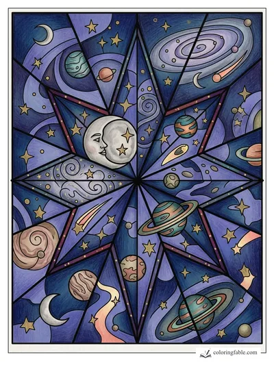 Colored example of this coloring page