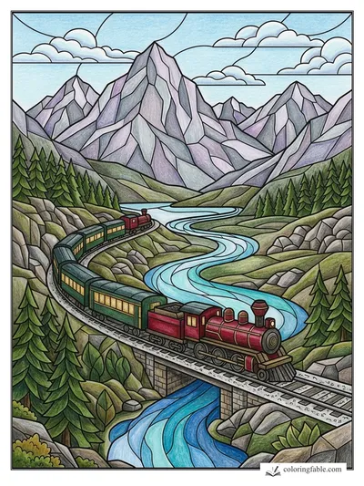 Colored example of this coloring page