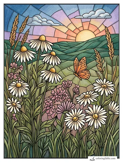 Colored example of this coloring page