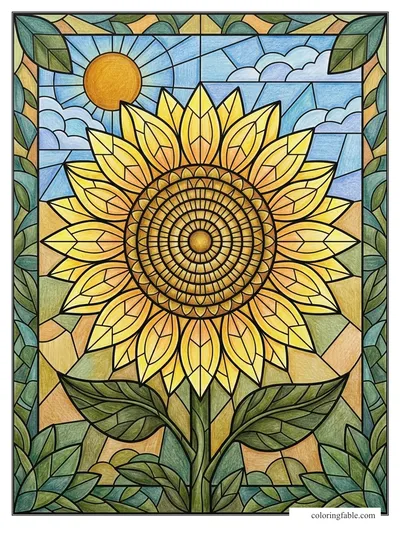 Colored example of this coloring page