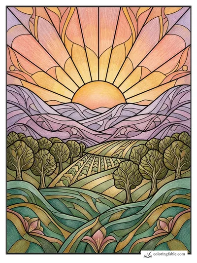 Colored example of this coloring page