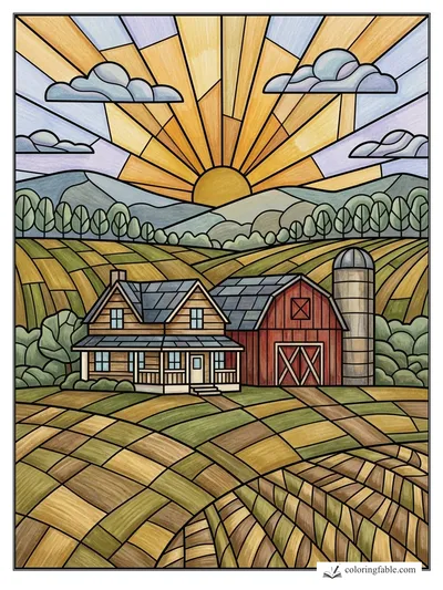 Colored example of this coloring page