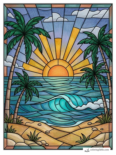 Colored example of this coloring page