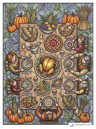 Colored example of this coloring page