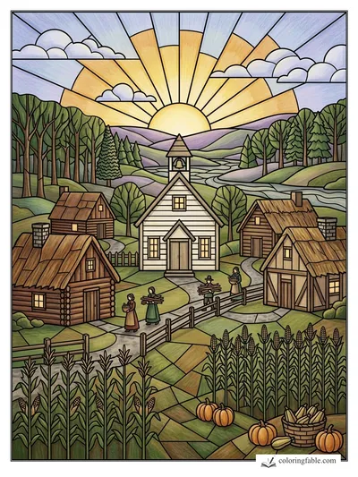 Colored example of this coloring page