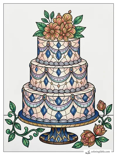 Colored example of this coloring page