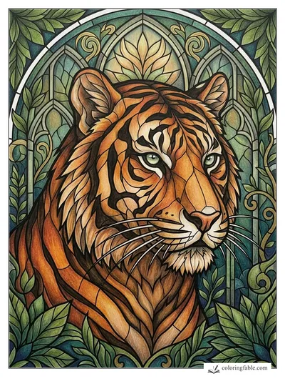 Colored example of this coloring page