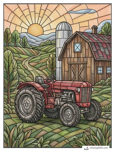 Colored example of this coloring page
