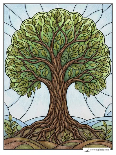 Colored example of this coloring page