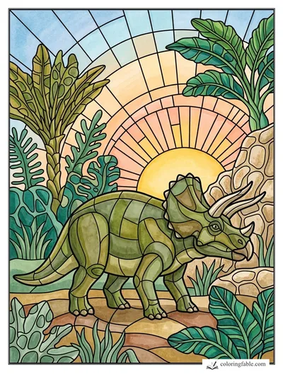 Colored example of this coloring page