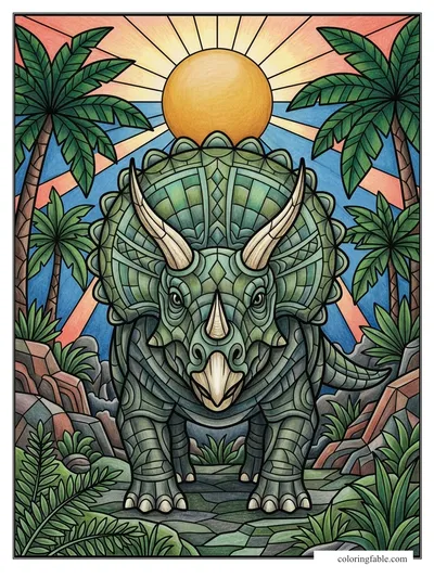 Colored example of this coloring page