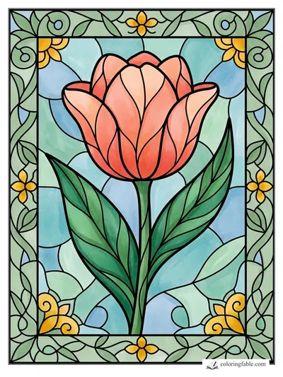 Colored example of this coloring page