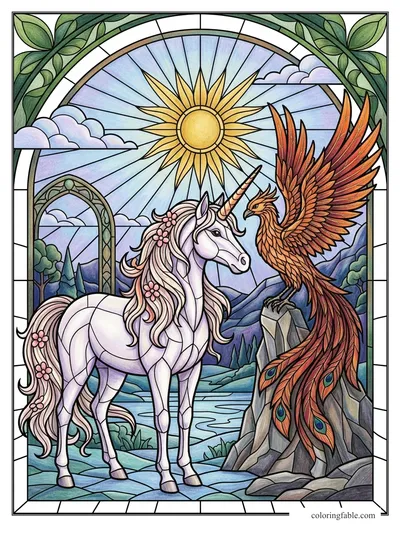 Colored example of this coloring page