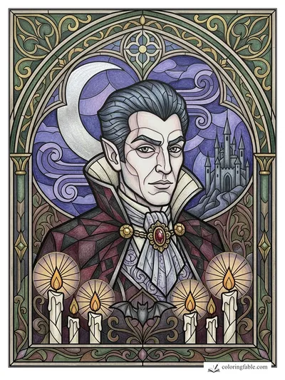 Colored example of this coloring page