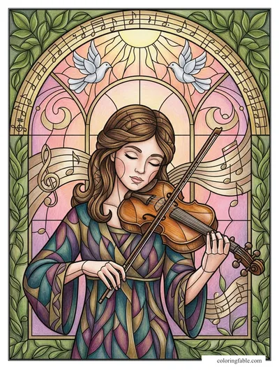 Colored example of this coloring page