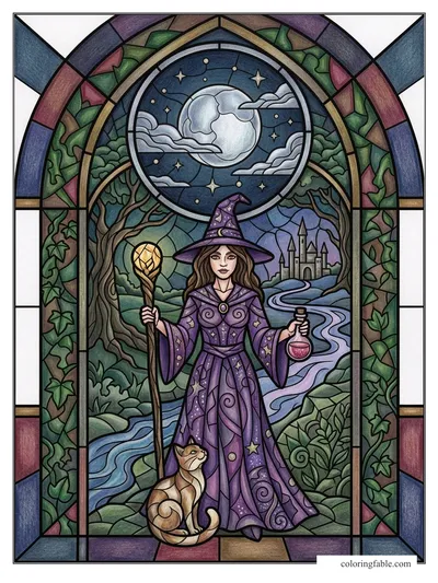 Colored example of this coloring page