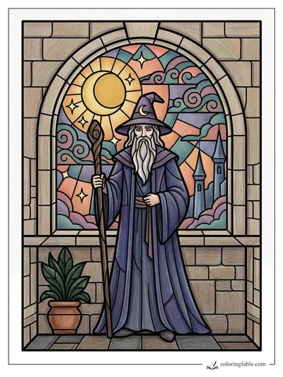 Colored example of this coloring page