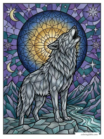 Colored example of this coloring page