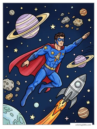Colored example of this coloring page