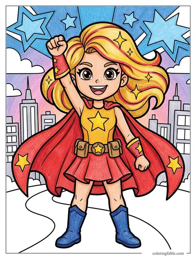 Colored example of this coloring page