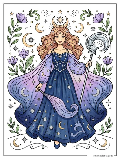 Colored example of this coloring page