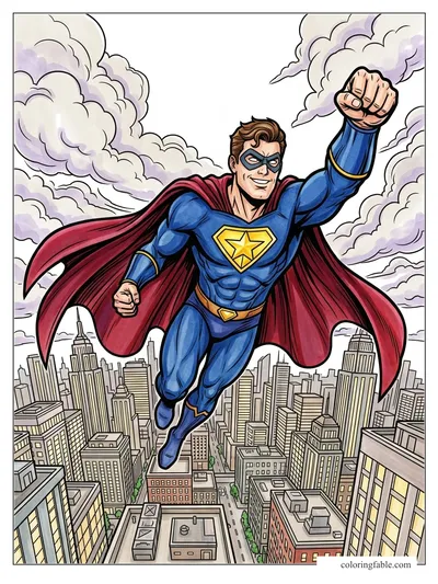 Colored example of this coloring page