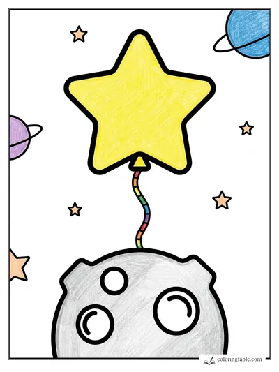 Colored example of this coloring page