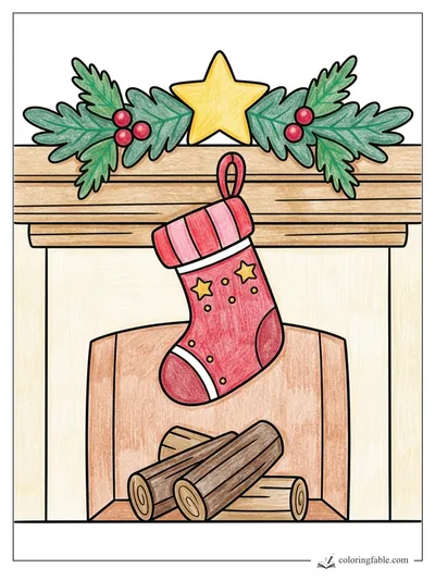 Colored example of this coloring page