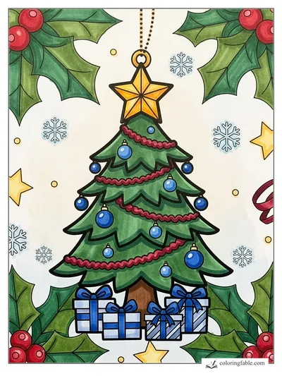Colored example of this coloring page