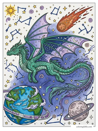 Colored example of this coloring page
